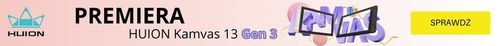 Tablet graficzny HUION Kamvas 13 Gen. 3 (2025) Czarny PenTech 4.0 PL + LEW na Arena.pl