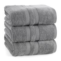 Ręcznik Porto 50x90 cm stalowy bawełna frotte 500 g/m²