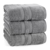 Ręcznik Porto 50x90 cm stalowy bawełna frotte 500 g/m²
