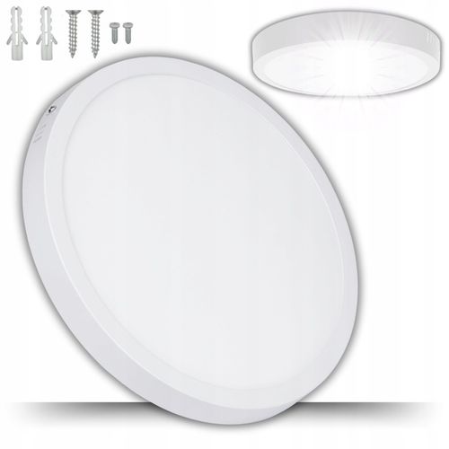 PLAFON NATYNKOWY LAMPA SUFITOWA LED 24W OKRĄGŁA PANEL ŚCIENNY ŚWIETLNY na Arena.pl