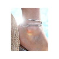 bransoletka kryształkowa na stopę b187