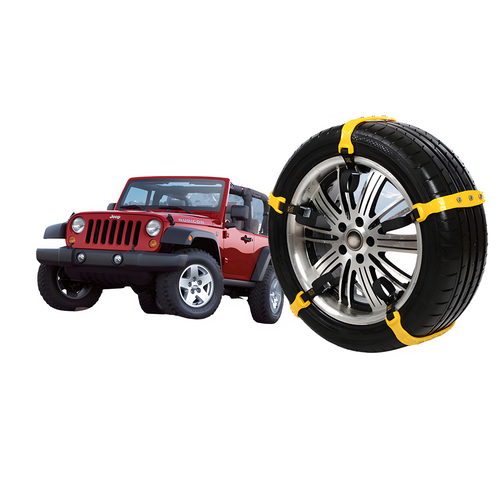 Łańcuchy Śniegowe Uniwersalne Opaski Na Koła Zimowe Antypoślizgowe Komplet na Arena.pl