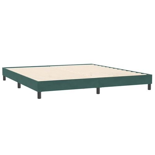 Łóżko typu Box Spring bez materaca Ciemnozielone 200x220 cm na Arena.pl
