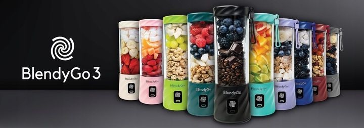 Oryginalny Blender BlendyGo 3 Bezprzewodowy Niebieski|Kielichowy |Przenośny zdjęcie 5