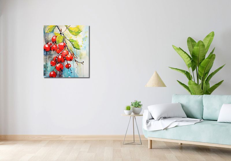 Obraz 60x70cm Symfonia Krwistych Owoców zdjęcie 2