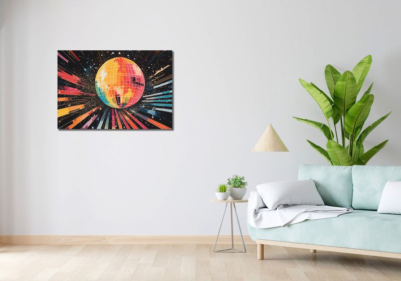 Obraz 90x60cm Disco Gra! zdjęcie 2