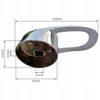 POKRĘTŁO do BATERII do kabiny prysznicowej mieszacza 100% metalowe K5