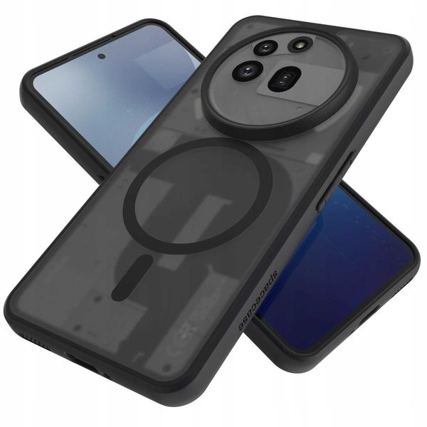 Spacecase Hybrid Mag Nothing Phone 3A Pro Black zdjęcie 3
