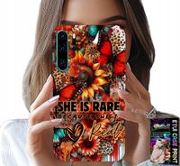 ETUI DO HUAWEI P30 PRO - SHE IS RARE, SŁONECZNIKI, KWIATY, MOTYLE