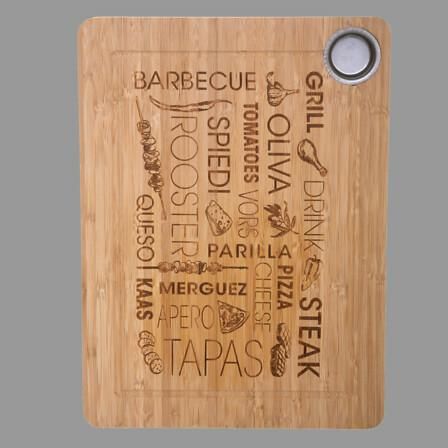 Deska do krojenia bambusowa Word zdjęcie 3