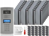 Domofon w zestawie Elfon OP-255R-P Natynkowy Furtka 30x Unifon Szary Brelok