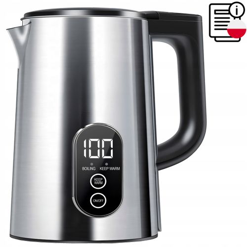 Czajnik elektryczny RETOO ER1243 1800 W 1,8 l srebrny/szary na Arena.pl