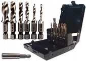 Wiertła gwintujące M3-M10 HSS HEX z adapterem 7 el. SilverTools