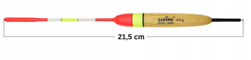 Spławik Przelotowy z BALSY SHARK Perfekt Hunter 5,0 g / 21,5 cm zdjęcie 2