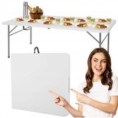 STÓŁ OGRODOWY SKŁADANY CATERINGOWY BANKIETOWY ROZKŁADANY BIAŁY 200x90cm