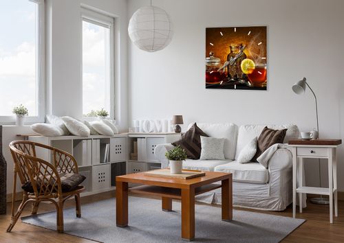 Zegar Ścienny - Herbata Napar  - 60X60 Cm - C3Ac60X60-2434 na Arena.pl