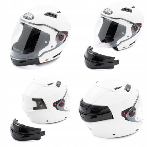 Kask Motocyklowy Z Wypinaną Szczęką Airoh Executive White Gloss Roz. XL na Arena.pl