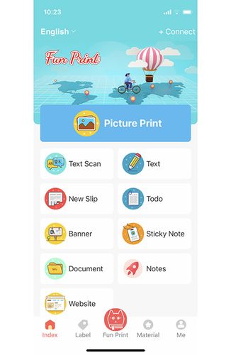 Inteligentna mini drukarka termiczna do telefonu FunPrint + rolka papieru na Arena.pl