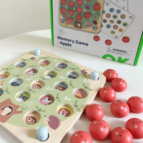 MEMORY GRA PAMIĘCIOWA JABŁUSZKA EDUKACYJNA ZNAJDŹ OBRAZEK GAME TOOKY TOY na Arena.pl