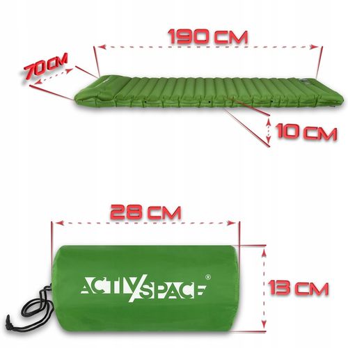 MATERAC SAMOPOMPUJĄCY TURYSTYCZNY ULTRALEKKI WBUDOWANA POMPKA ZWIJANA MATA na Arena.pl