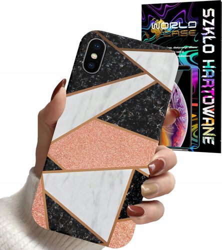 ETUI DO IPHONE XS MAX - ELEGANCKIE MODNE WZORY DLA KOBIET + SZKŁO na Arena.pl