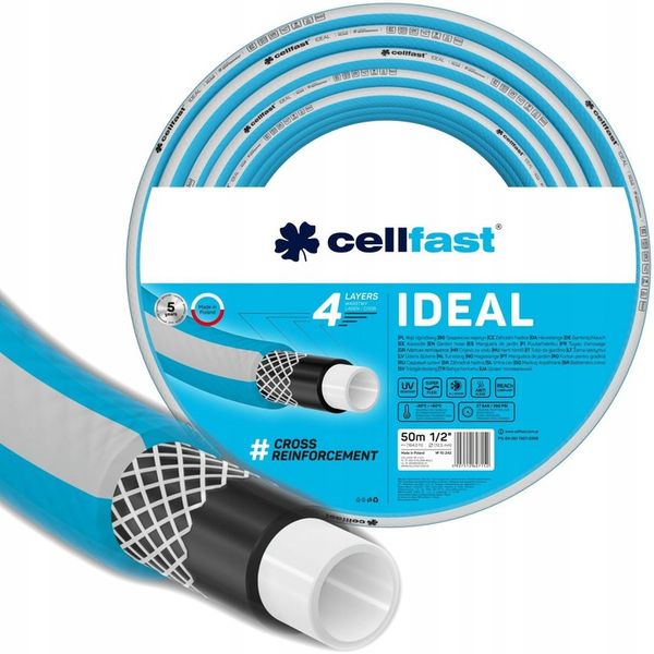 Wąż Ogrodowy CELLFAST 1/2" 100m Mocny IDEAL zdjęcie 1