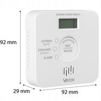 CZUJNIK CZADU DETEKTOR TLENKU WĘGLA WYKRYWACZ 10LAT ŻYWTONOŚCI 85db VAYOX