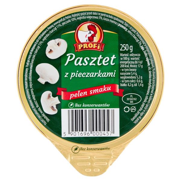 Profi Pasztet z pieczarkami 250 g zdjęcie 1