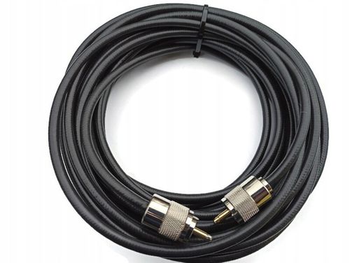 Kabel H155 50Ohm 5 m + wtyki UC1 skaner, CB , HF na Arena.pl