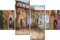 140CM 70 OBRAZ UROKLIWA ULICZKA ŚCIENNY