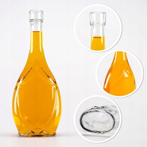 5x BUTELKA ICONA 500 ml NA NALEWKI WINO BIMBER WÓDKĘ SOKI LIKIERY Z KORKIEM na Arena.pl