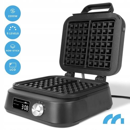 GOFROWNICA DUŻE GOFRY REGULACJA TEMPERATURY DŹWIĘK MOCNA 2200W na Arena.pl