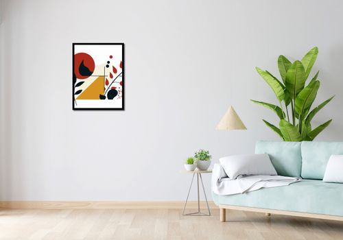 Plakat 50x65cm Ogień i Flora na Arena.pl