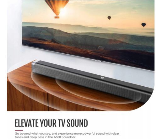 Soundbar Bomaker Odine I 2.0 czarny 37'' 120 dB na Arena.pl