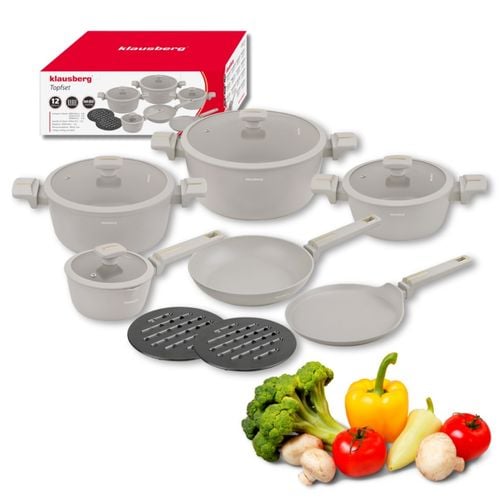 zestaw 12 elem. garnków marmurkowych klausberg kb-7967 na Arena.pl