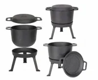 Kociołek Garnek Żeliwny Węgierski Myśliwski 10L3w1