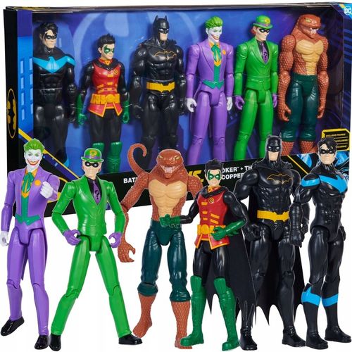 BATMAN FIGURKI DC COMICS DUŻY ZESTAW JOKER ROBIN I INNE 6W1 28 CM na Arena.pl