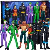 BATMAN FIGURKI DC COMICS DUŻY ZESTAW JOKER ROBIN I INNE 6W1 28 CM