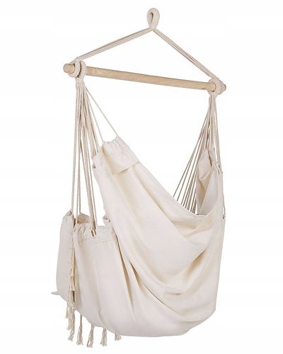 Fotel wiszący hamak boho huśtawka beżowy na Arena.pl