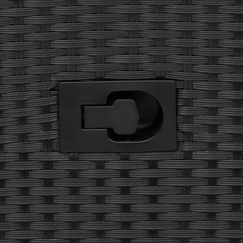 3-cz. zestaw mebli bistro z poduszkami, czarny, polirattan na Arena.pl