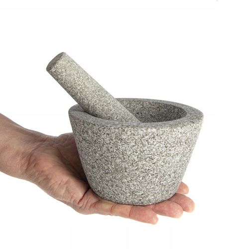 MOŹDZIERZ kamienny GRANITOWY z tłuczkiem kuchenny do przypraw na Arena.pl