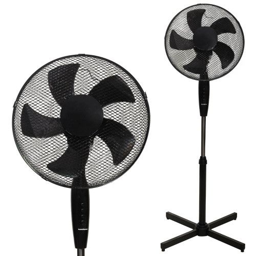 WENTYLATOR PODŁOGOWY LONGWELL 45W 5 ŁOPATEK 3 TRYBY OSCYLACJA na Arena.pl