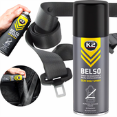 K2 BELSO SPRAY DO REGENERACJI PASÓW BEZPIECZEŃSTWA zmniejsza tarcie 400ml