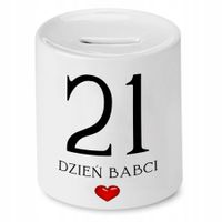 Skarbonka Dla Babci 21 Dzień Babci Prezent Z Nadrukiem Ze Zdjęciem