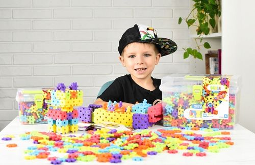 KLOCKI KONSTRUKCYJNE WAFLE MELI BASIC TRAVEL BOX 1000 EL PUZZLE 3D GOFRY na Arena.pl