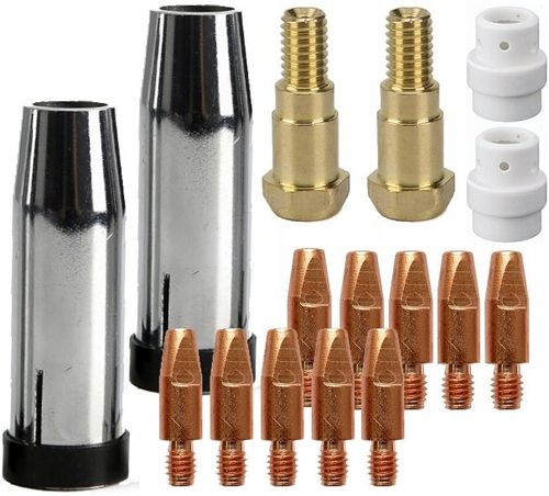 ZESTAW AKCESORIÓW DO UCHWYTU MIGOMATU MIG MB24 TW24 DYSZA ŁUSKA ŁĄCZNIK na Arena.pl