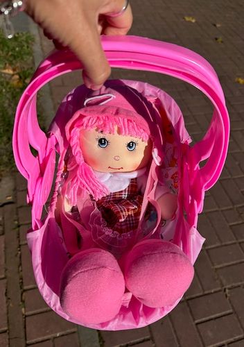 RÓŻOWE NOSIDEŁKO DLA LALEK 37 CM na Arena.pl