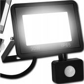 Naświetlacz LED SLIM 30W halogen czujnik ruchu zmierzchu reflektor halogen