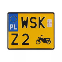 Tablica rejestracyjna motocyklowa polska zabytkowa WSK