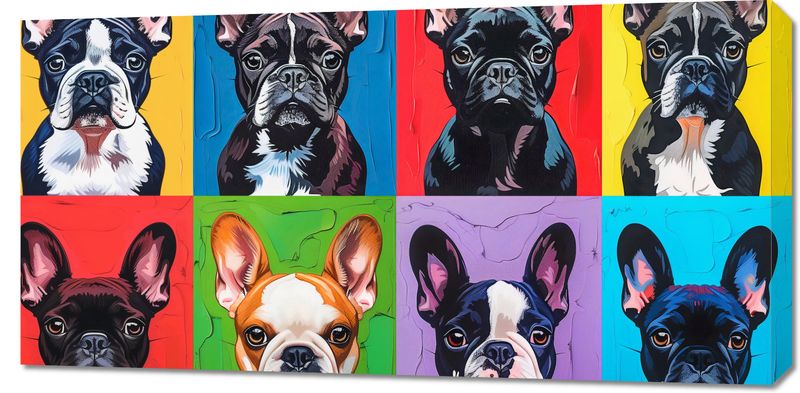Obraz 100x50cm Buldogi Francuskie zdjęcie 1